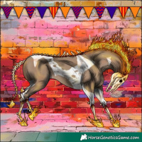 Horse Color:Classic Champagne Tobiano