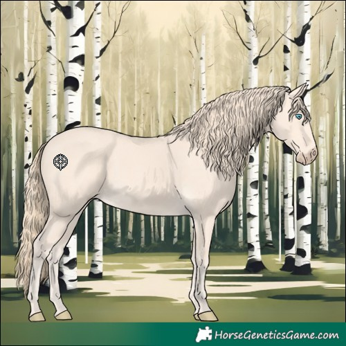 Horse Color:Perlino