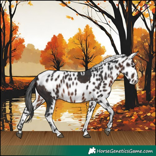 Horse Color:Brown Skewed Appaloosa 