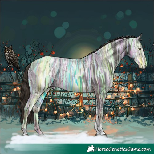 Horse Color:Liver Chestnut Ice Tobiano 