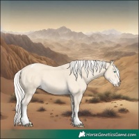 Horse Color:Cremello Tobiano