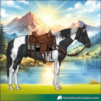 Horse Color:Black Tobiano 