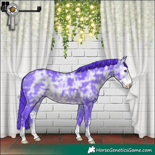 Horse Color:Watercolor Brown Ice Mushroom Sabino 