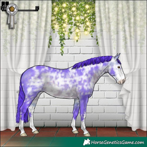 Horse Color:Watercolor Brown Ice Mushroom Sabino 