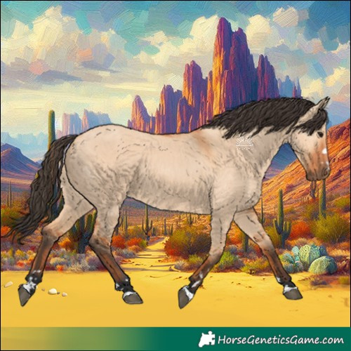 Horse Color:Bay Dun