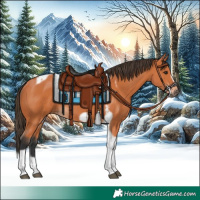 Horse Color:Bay Tobiano Frame 