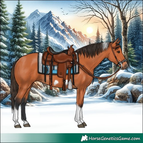 Horse Color:Bay Tobiano Frame