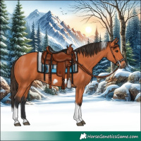 Horse Color:Bay Tobiano Frame 