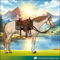 Horse Color:Red Dun Tobiano