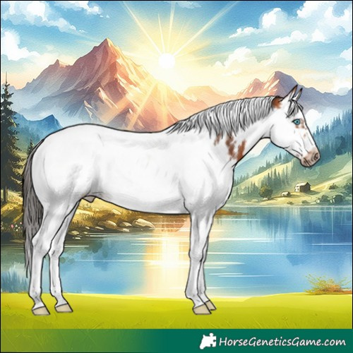 Horse Color:Bay Splash Tobiano Frame 