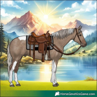 Horse Color:Silver Grullo Tobiano