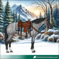 Horse Color:Blue Roan Tobiano