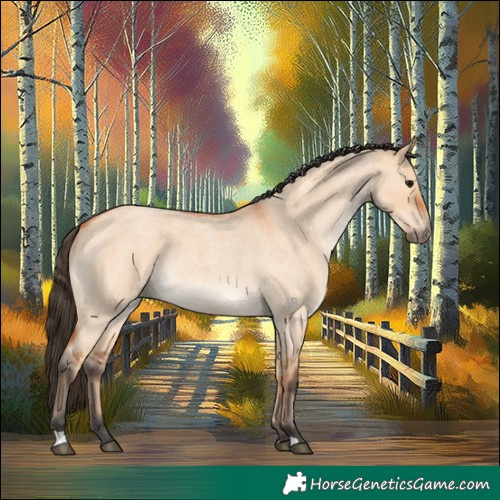Horse Color:Bay Roan Dun 
