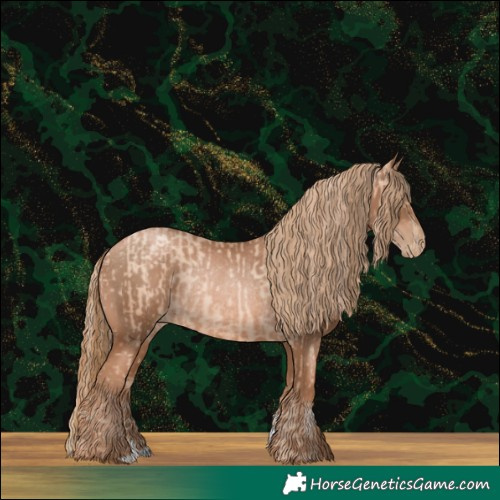 Horse Color:Gold Champagne Pearl Rabicano and Liver Chestnut Pearl Rabicano