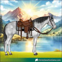 Horse Color:White Spotted Blue Roan