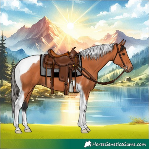 Horse Color:Bay Tobiano 