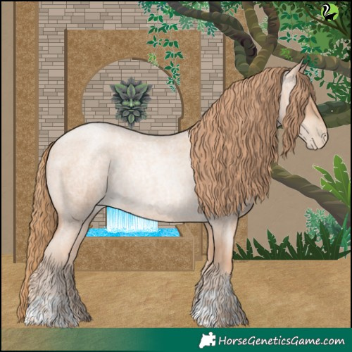Horse Color:Gold Champagne Roan Pearl Rabicano  and Gold Champagne Roan Pearl Rabicano 