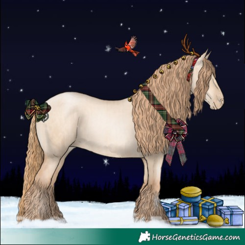 Horse Color:Gold Champagne Pearl Dun Rabicano and Gold Champagne Pearl Dun Rabicano