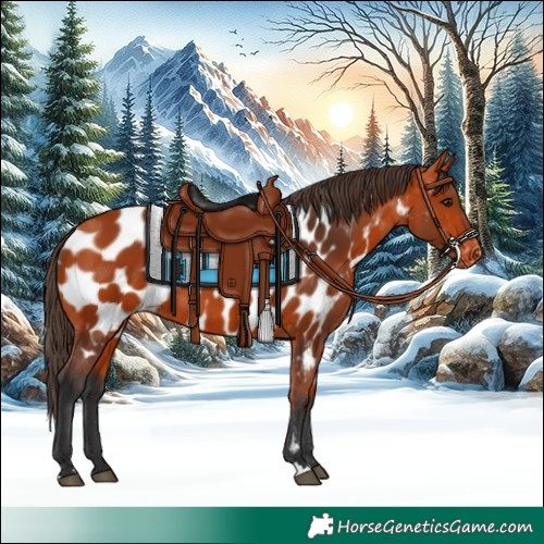 Horse Color:Bay Appaloosa 