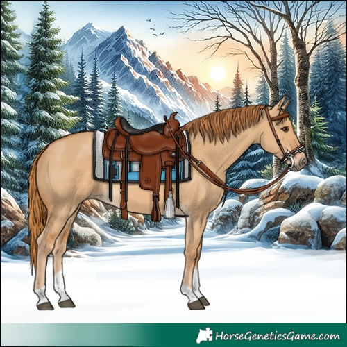 Horse Color:Red Dun Tobiano Rabicano 