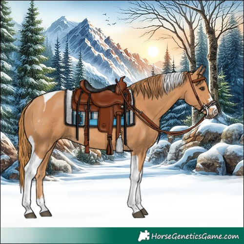 Horse Color:Chestnut Tobiano Rabicano 