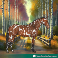 Horse Color:Bay Near Leopard