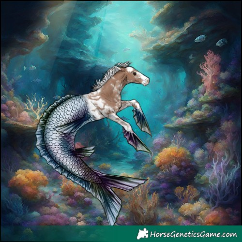 Horse Color:White Spotted Classic Champagne Splash Tobiano Varnish 