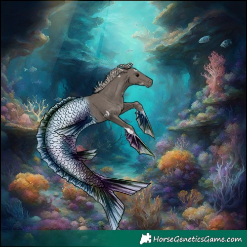 Horse Color:Silver Black Tobiano