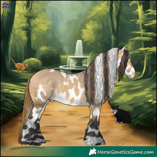 Horse Color:Buckskin Dun Skewed Appaloosa 