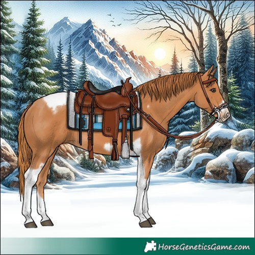 Horse Color:Chestnut Tobiano Frame 