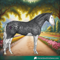 Horse Color:Silver Black Chinchilla Splash 
