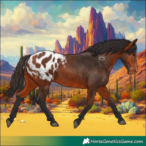 Horse Color:Bay Appaloosa 