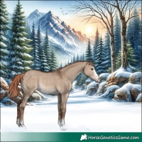 Horse Color:Liver Red Dun Rabicano 