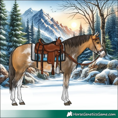 Horse Color:White Spotted Buckskin 