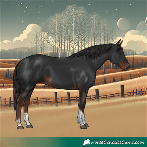 Horse Color:Liver Chestnut Tobiano 
