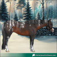 Horse Color:Powder White Brown