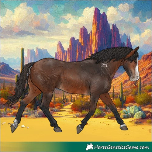 Horse Color:Bay Rabicano  and Bay Splash Rabicano 