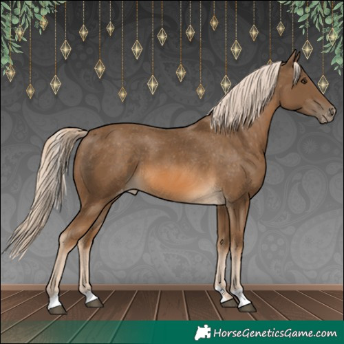 Horse Color:Chocolate Palomino Varnish 