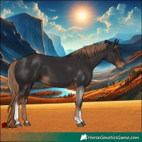 Horse Color:Liver Chestnut Tobiano 