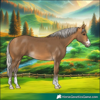 Horse Color:Silver Buckskin