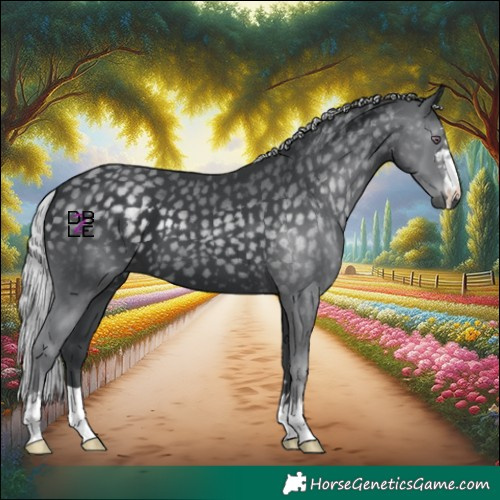 Horse Color:Silver Black Chinchilla