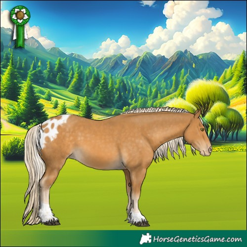 Horse Color:Palomino Tobiano Skewed Appaloosa