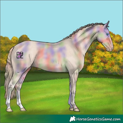 Horse Color:Nacre Perlino 