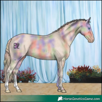 Horse Color:Nacre Perlino