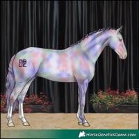 Horse Color:Nacre Watercolor Buckskin Pearl 