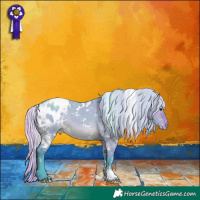 Horse Color:Watercolor White Spotted Silver Brown Dun Blanket