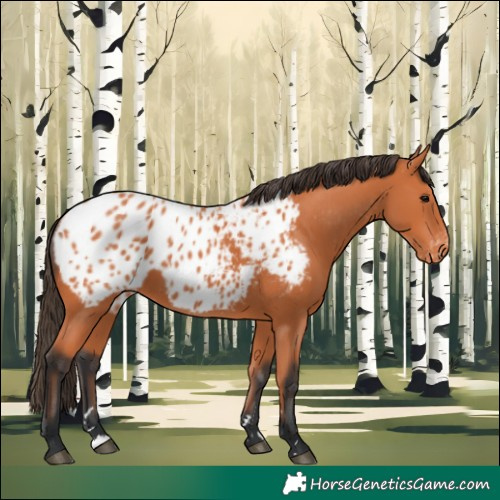 Horse Color:Bay Appaloosa 