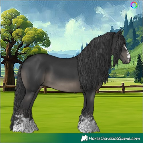 Horse Color:Black and Black