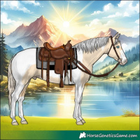 Horse Color:Gold Cream Champagne Dun Tobiano