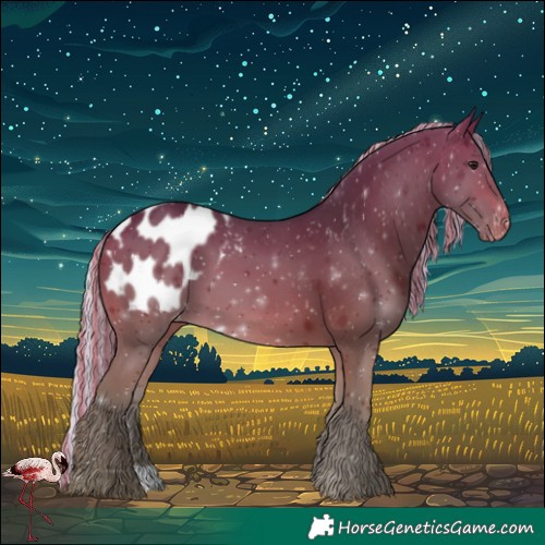 Horse Color:Painted Silver Brown Blanket 
